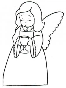 Christmas Angel coloring page 17 - Free printable