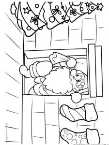Christmas Chimneys coloring page 16 - Free printable