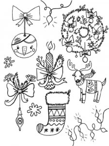 Christmas Decoration coloring page 6 - Free printable