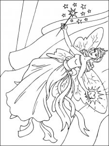 Christmas Fairy coloring page 7 - Free printable