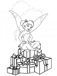 Christmas Fairy coloring page 9 - Free printable