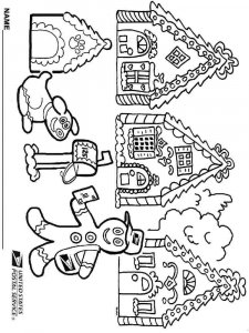 Christmas Gingerbread coloring page 12 - Free printable