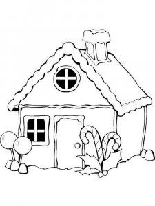 Christmas Gingerbread coloring page 15 - Free printable