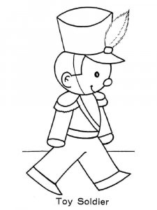 Christmas toy coloring page 1 - Free printable
