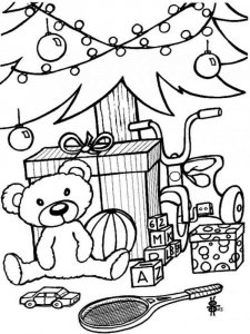 Christmas toy coloring page 12 - Free printable