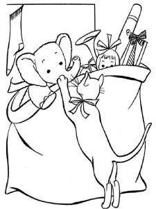 Christmas toy coloring page 4 - Free printable