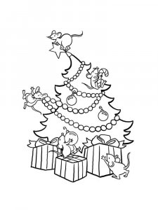 Christmas Tree coloring page 11 - Free printable