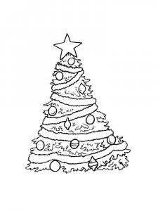 Christmas Tree coloring page 27 - Free printable