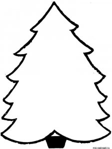 Christmas Tree coloring page 30 - Free printable