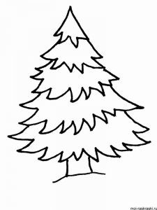 Christmas Tree coloring page 32 - Free printable