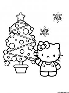 Christmas Tree coloring page 39 - Free printable