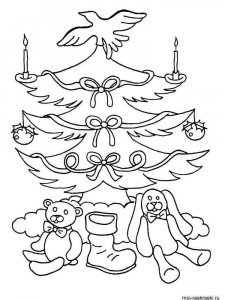 Christmas Tree coloring page 41 - Free printable