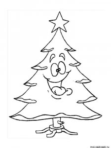 Christmas Tree coloring page 43 - Free printable
