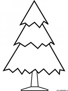 Christmas Tree coloring page 46 - Free printable
