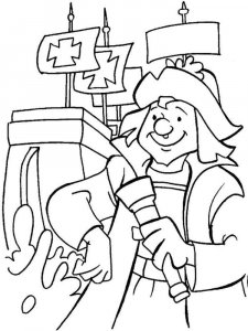 Columbus Day coloring page 4 - Free printable