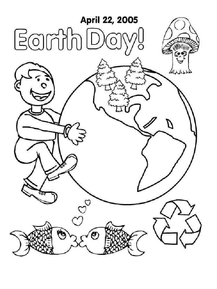 Earth Day Coloring Pages Free Printable 13 Themed