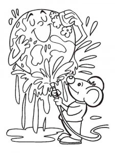 Earth Day coloring page 3 - Free printable