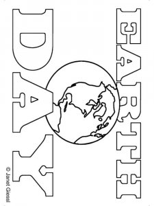 Earth Day coloring page 5 - Free printable