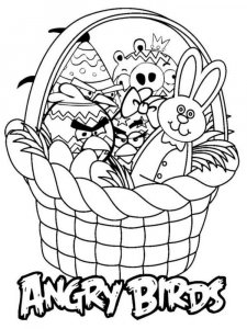 Easter basket coloring page 13 - Free printable