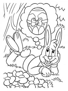 Easter Bunny coloring page 19 - Free printable