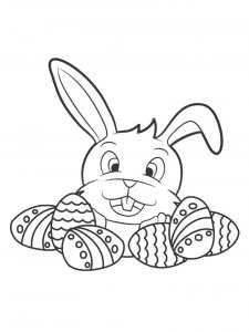 Easter Bunny coloring page 28 - Free printable