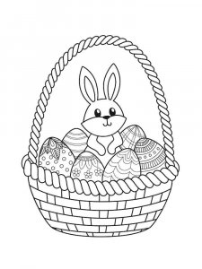 Easter Bunny coloring page 30 - Free printable