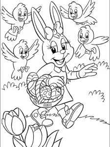Easter Bunny coloring page 20 - Free printable