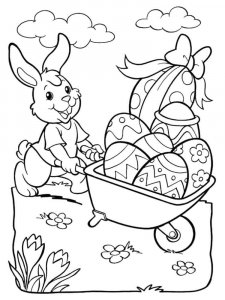 Easter Bunny coloring page 21 - Free printable
