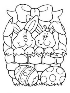 Easter Bunny coloring page 22 - Free printable