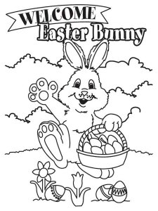 Easter Bunny coloring page 23 - Free printable