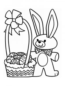Easter Bunny coloring page 24 - Free printable