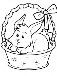 Easter Bunny coloring page 25 - Free printable