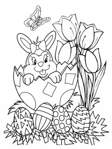 Easter Bunny coloring page 26 - Free printable