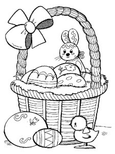 Easter Bunny coloring page 27 - Free printable