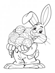 Easter Bunny coloring page 1 - Free printable