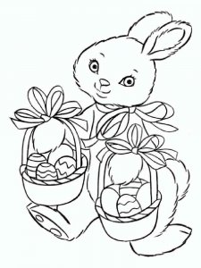 Easter Bunny coloring page 10 - Free printable