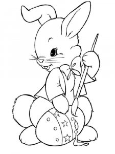 Easter Bunny coloring page 11 - Free printable
