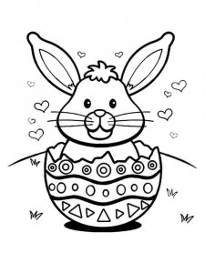 Easter Bunny coloring page 13 - Free printable