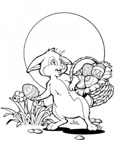 Easter Bunny coloring page 15 - Free printable