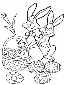Easter Bunny coloring page 16 - Free printable