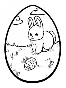 Easter Bunny coloring page 17 - Free printable