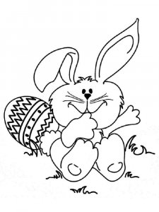 Easter Bunny coloring page 5 - Free printable