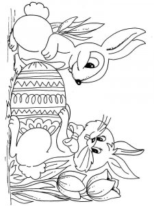 Easter Bunny coloring page 6 - Free printable