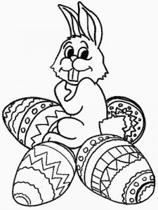 Easter Bunny coloring page 7 - Free printable