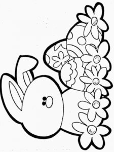 Easter Bunny coloring page 9 - Free printable