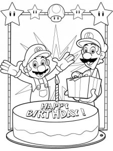 Happy Birthday coloring page 22 - Free printable