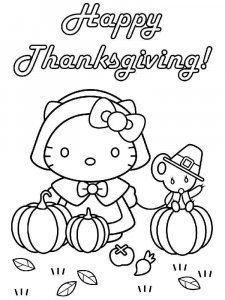 Happy Thanksgiving coloring page 11 - Free printable
