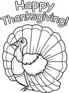 Happy Thanksgiving coloring page 13 - Free printable