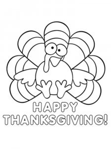 Happy Thanksgiving coloring page 14 - Free printable