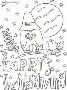 Happy Thanksgiving coloring page 8 - Free printable